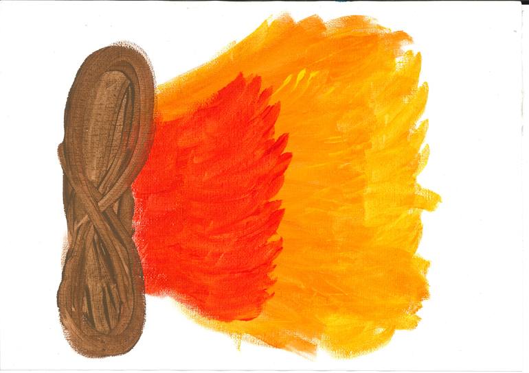 Original Abstract Expressionism Abstract Drawing by Lilas Lilas