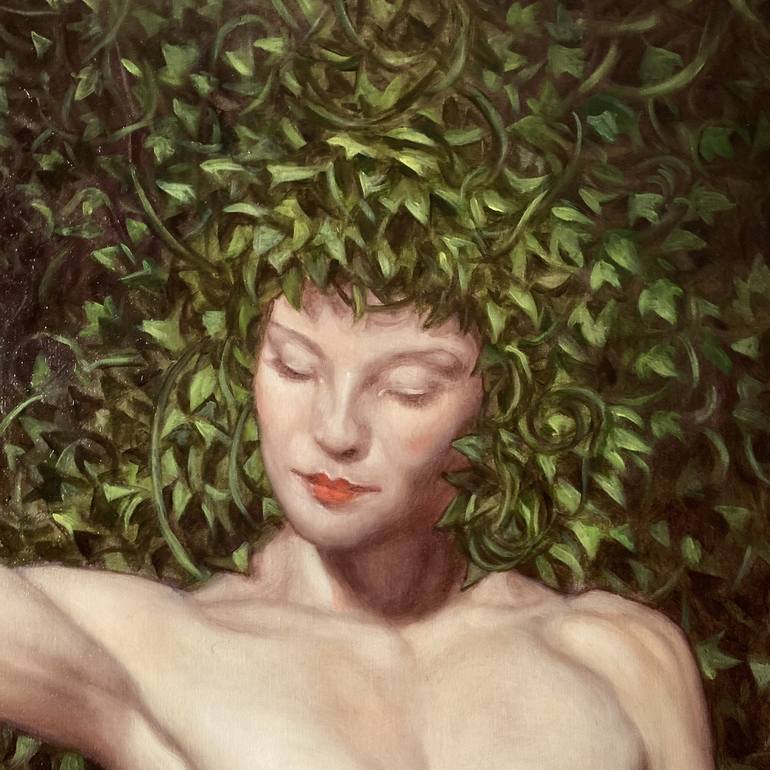 Original Figurative Nude Painting by David Dalla Venezia
