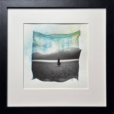 Original Black & White Landscape Mixed Media by Vladimir Borele