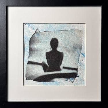 Original Black & White Erotic Mixed Media by Vladimir Borele