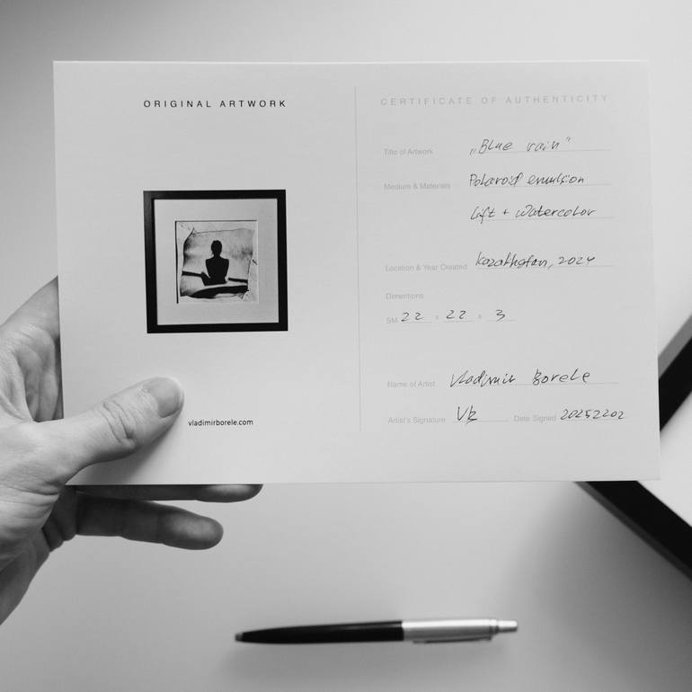 Original Black & White Erotic Mixed Media by Vladimir Borele