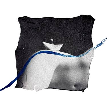 Original Black & White Erotic Mixed Media by Vladimir Borele