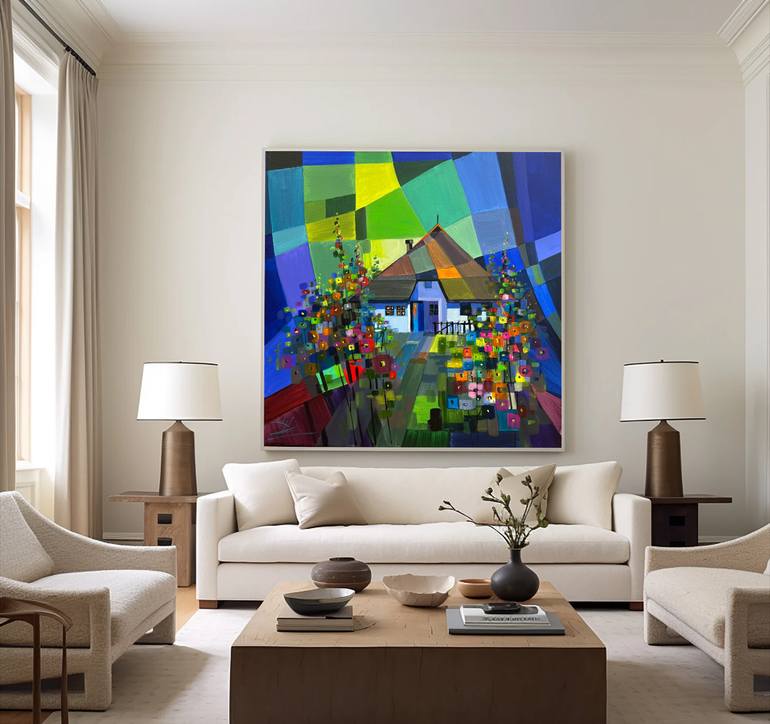 Original Expressionism Landscape Painting by Tien Hung Dao