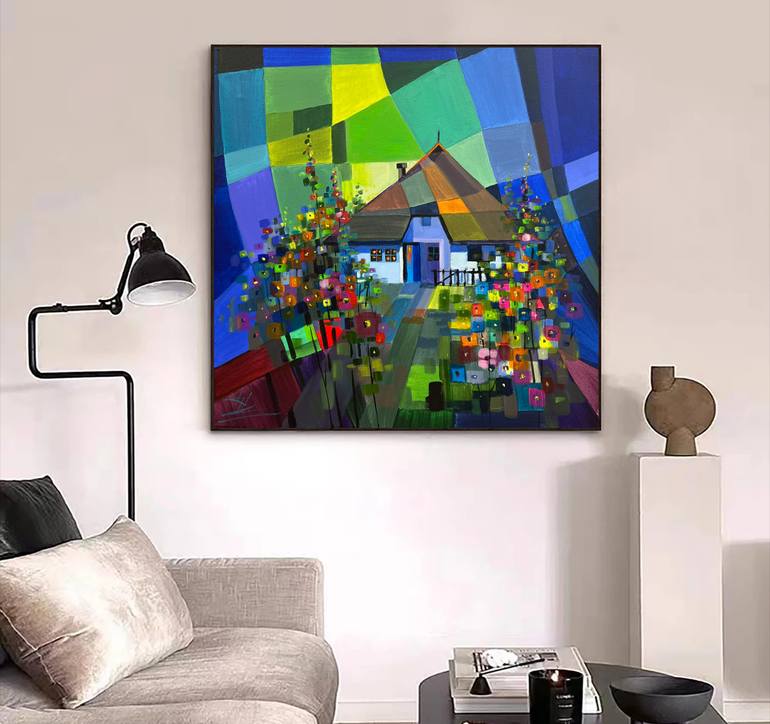 Original Expressionism Landscape Painting by Tien Hung Dao