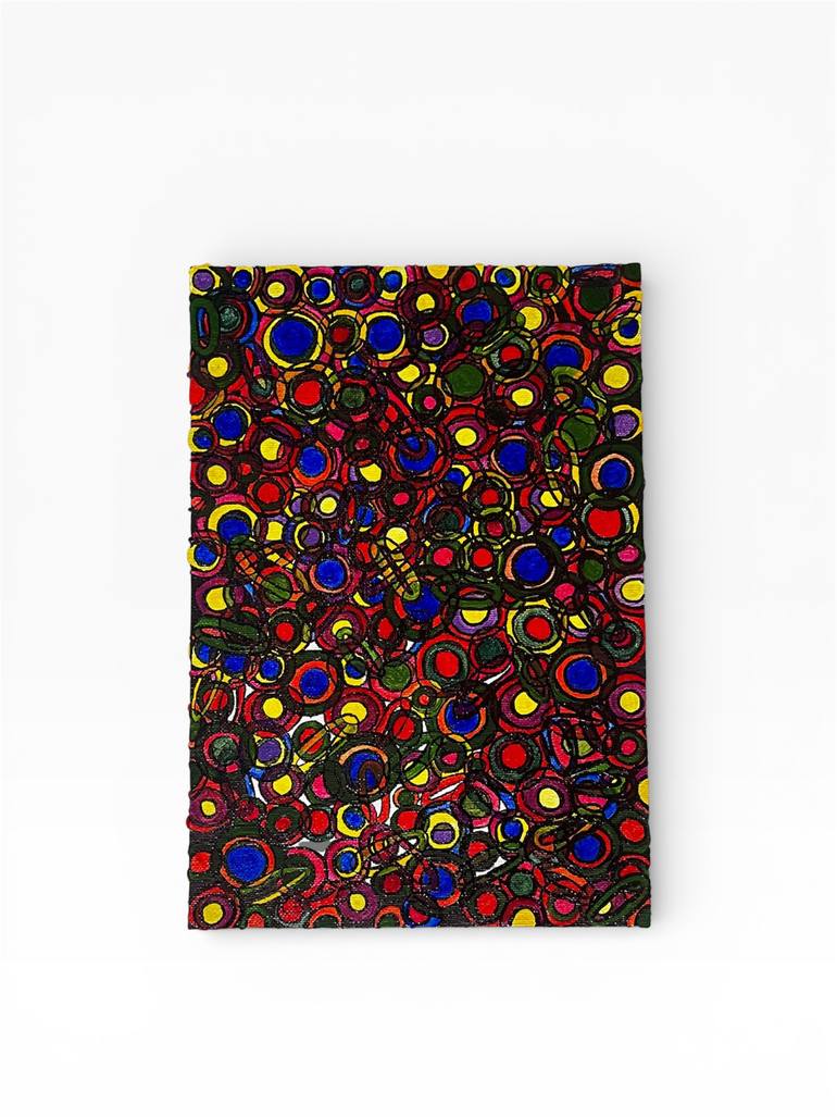 Original Abstract Painting by Rocio De Los Santos Padron | Abstract Art on Canvas | Crossing Color #4