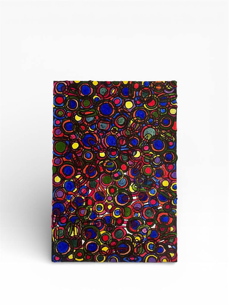 Original Abstract Painting by Rocio De Los Santos Padron | Abstract Art on Canvas | Crossing Color #5