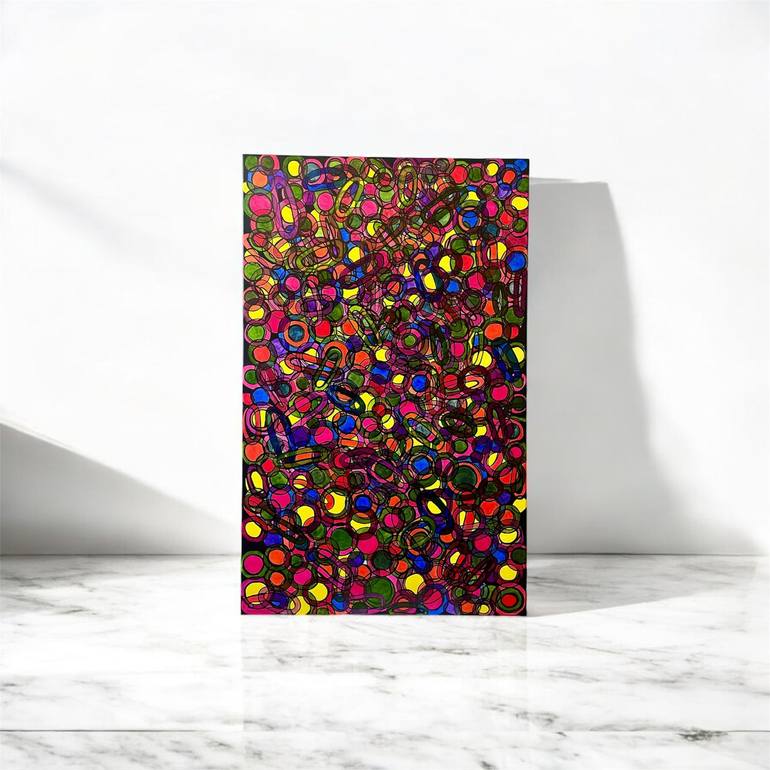 Original Abstract Painting by Rocio De Los Santos Padron | Abstract Expressionism Art on Canvas | Crossing Color #2