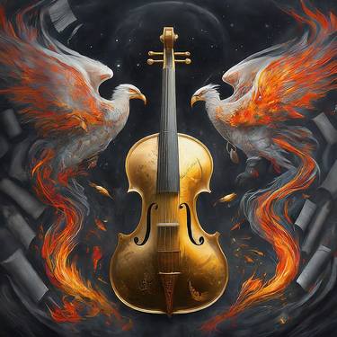 Original Abstract Expressionism Performing Arts Digital by Joanna Jachimczyk