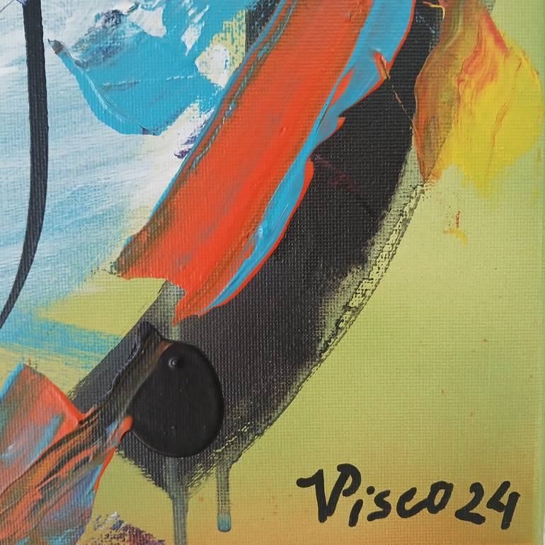Original Abstract Expressionism Abstract Painting by Vítor Pisco