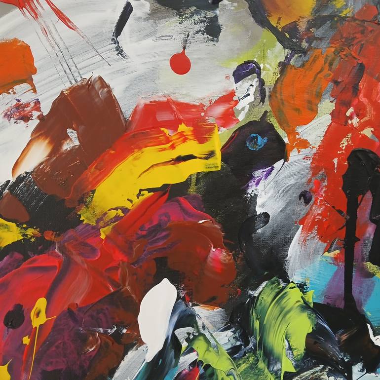 Original Abstract Expressionism Abstract Painting by Vítor Pisco