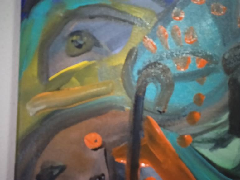 Original Expressionism Animal Painting by Vítor Pisco