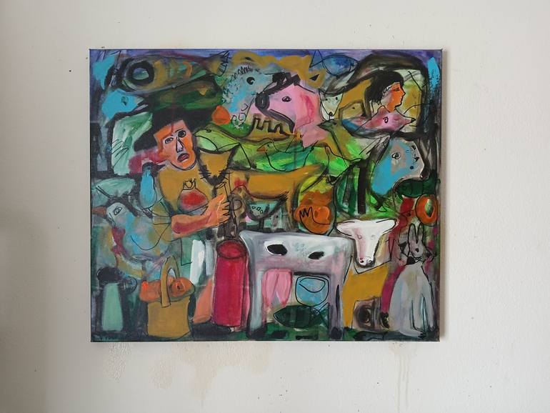 Original Expressionism Animal Painting by Vítor Pisco