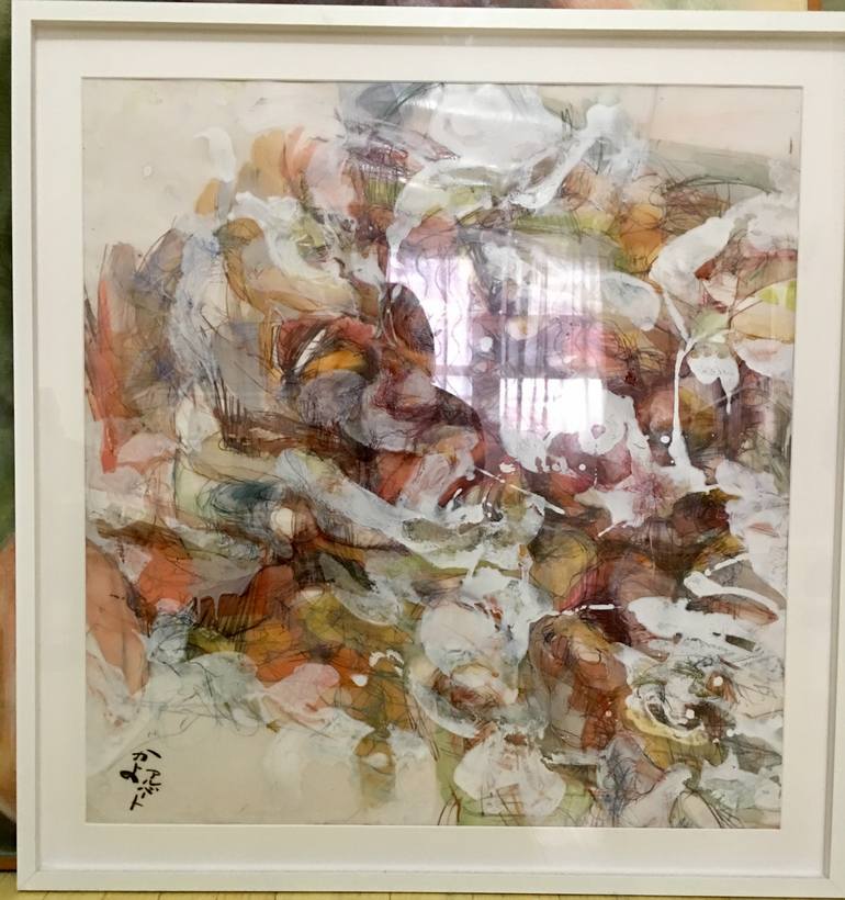Original Abstract Expressionism Abstract Painting by Kayo Shido