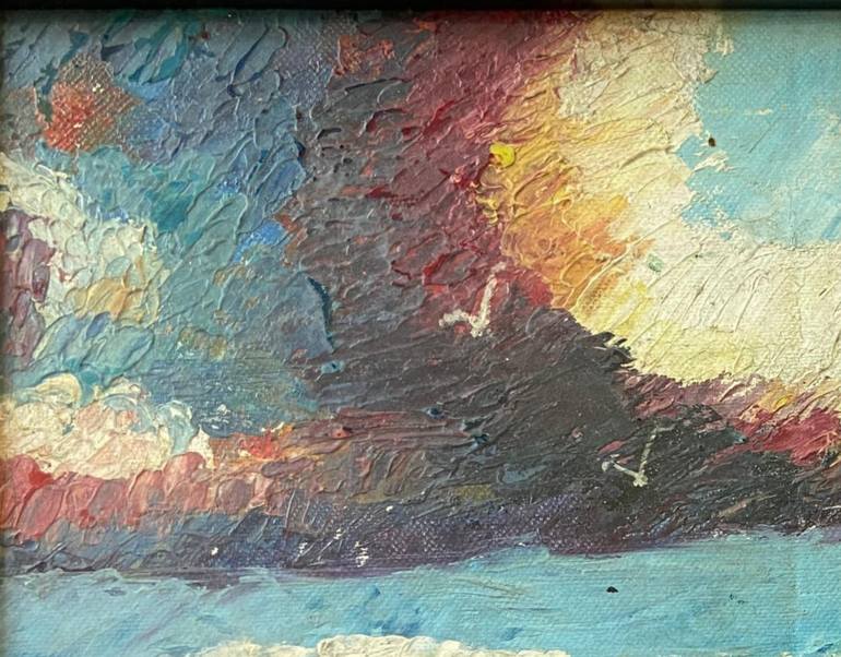 Original Impressionism Seascape Painting by Arti Nahata