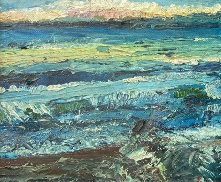 Original Impressionism Seascape Painting by Arti Nahata