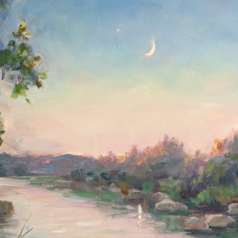 Original Impressionism Landscape Painting by Victoria Kovalyova
