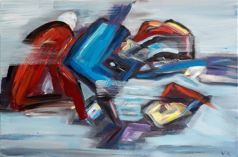 Original Abstract Painting by Akvile Kail | Abstract Art on Canvas | On the way