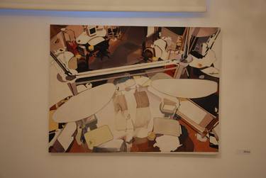 Original Contemporary Geometric Painting by Roee Suffrin