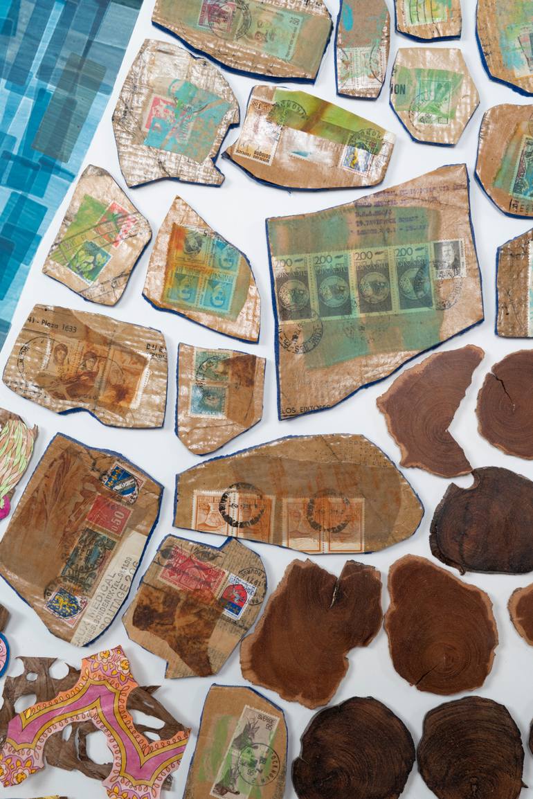 Original Installation Art Abstract Mixed Media by Hollie Heller