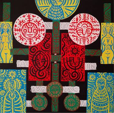 Original Contemporary Geometric Painting by IlgıN Tanay