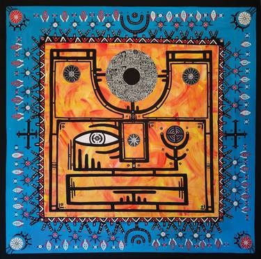 Original Abstract Language Paintings by Ilgın Tanay