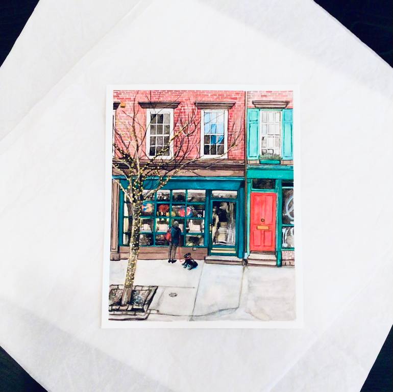 Original Impressionism Travel Painting by Elizabeth Commandeur