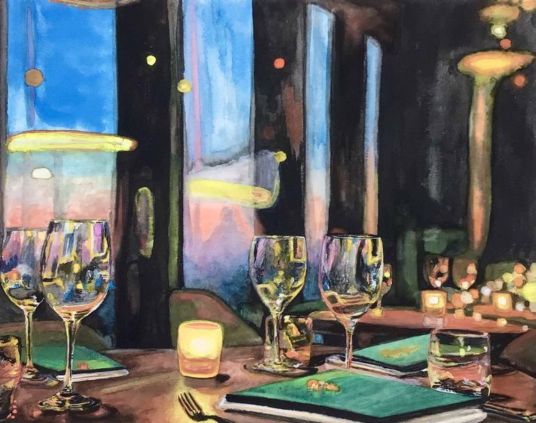 Original Impressionism Food & Drink Paintings by Elizabeth Commandeur
