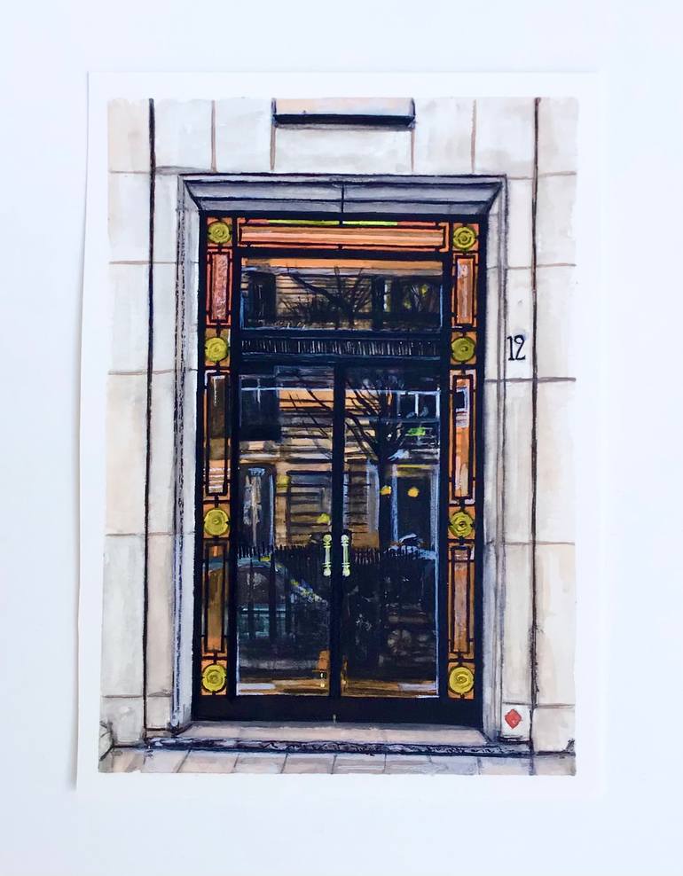 Original Impressionism Architecture Painting by Elizabeth Commandeur