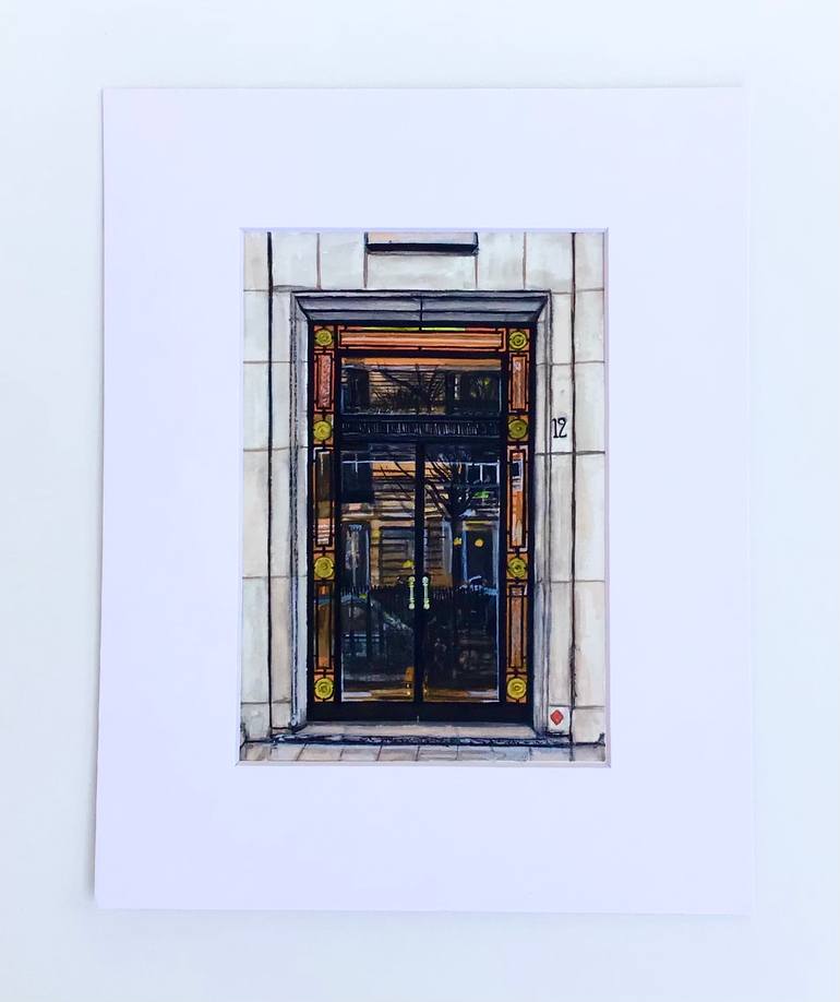 Original Impressionism Architecture Painting by Elizabeth Commandeur