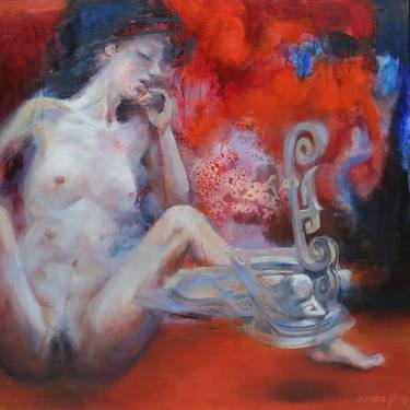 Original Expressionism People Painting by Wenhan Yu