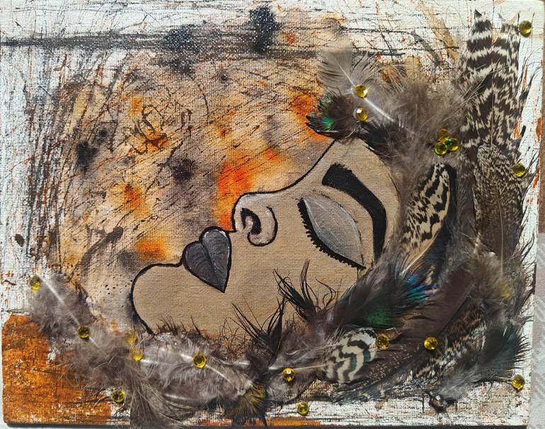 Original Abstract Expressionism Women Painting by Swati Tungariya