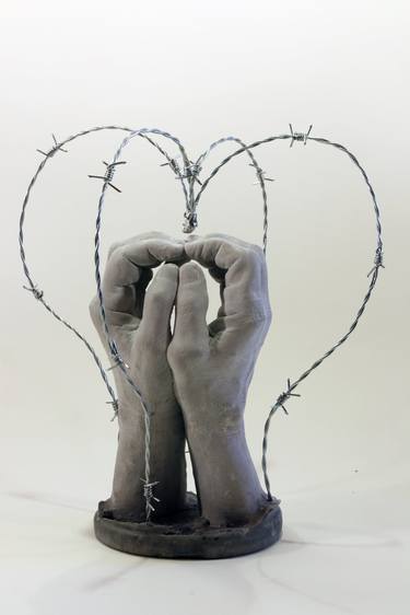 Original Symbolism People Sculpture by Pierre Leichner