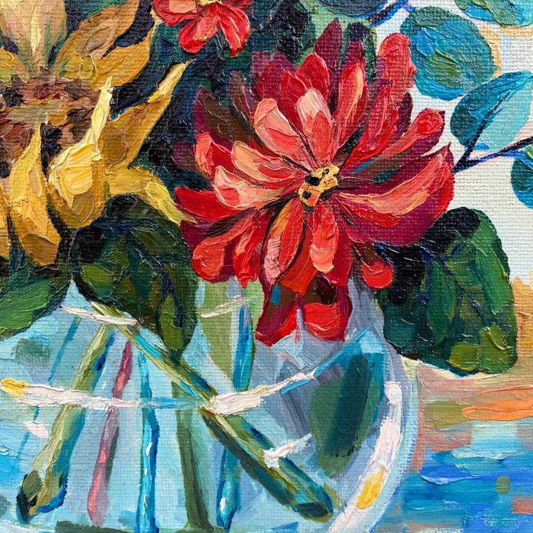 Original Impressionism Still Life Painting by Anastasiia Gorbunova