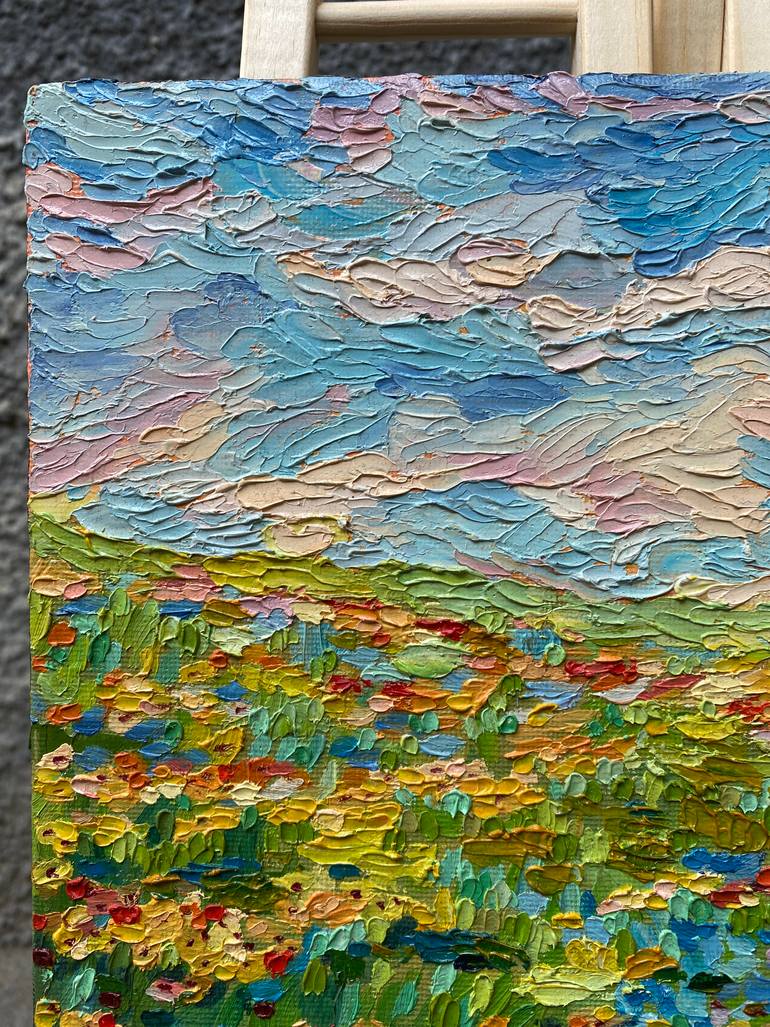 Original Impressionism Landscape Painting by Anastasiia Gorbunova