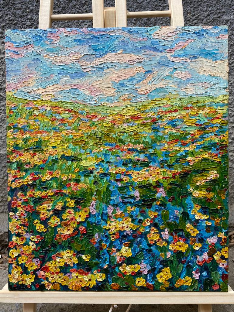 Original Impressionism Landscape Painting by Anastasiia Gorbunova