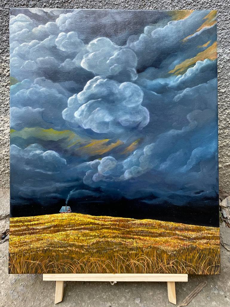 Original Impressionism Landscape Painting by Anastasiia Gorbunova