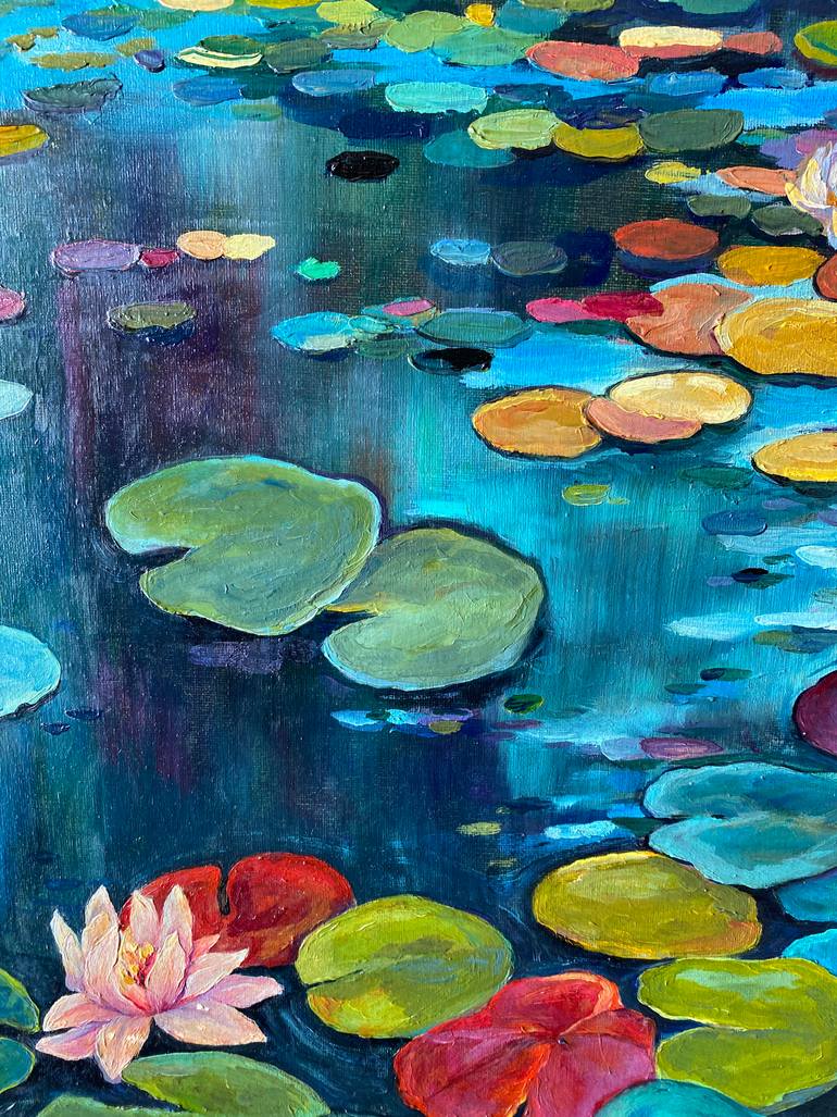Original Impressionism Landscape Painting by Anastasiia Gorbunova