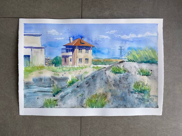 Original Color Field Painting Home Painting by Katerina Morozova