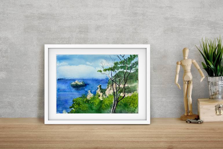 Original Impressionism Seascape Painting by Katerina Morozova