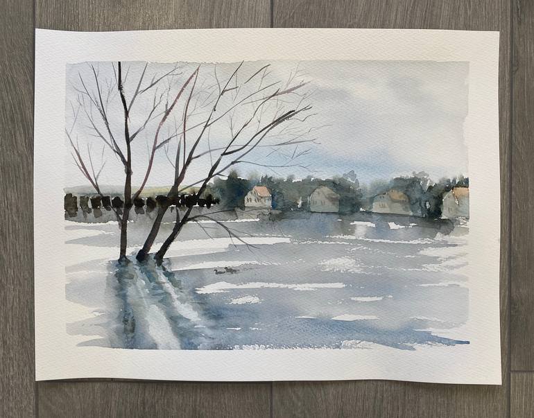 Original Impressionism Landscape Painting by Katerina Morozova