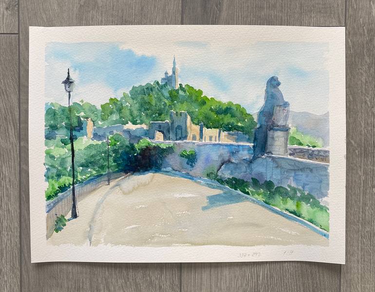 Original Realism Architecture Painting by Katerina Morozova