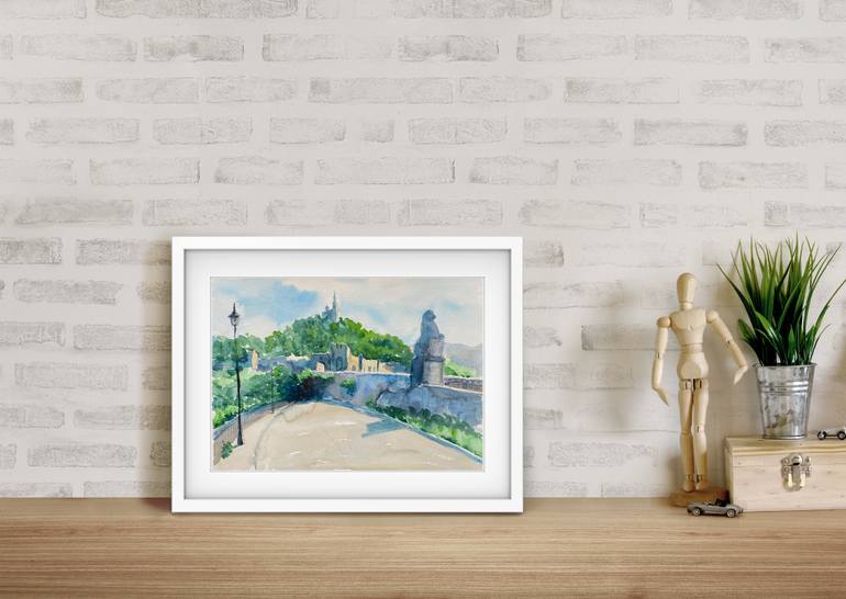 Original Realism Architecture Painting by Katerina Morozova