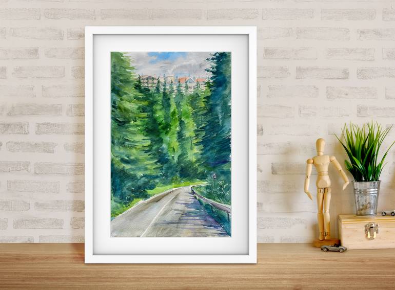 Original Color Field Painting Landscape Painting by Katerina Morozova