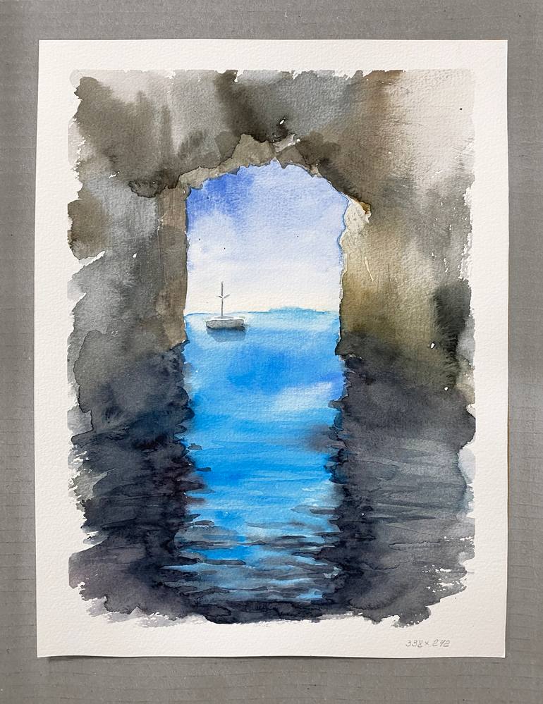 Original Impressionism Seascape Painting by Katerina Morozova