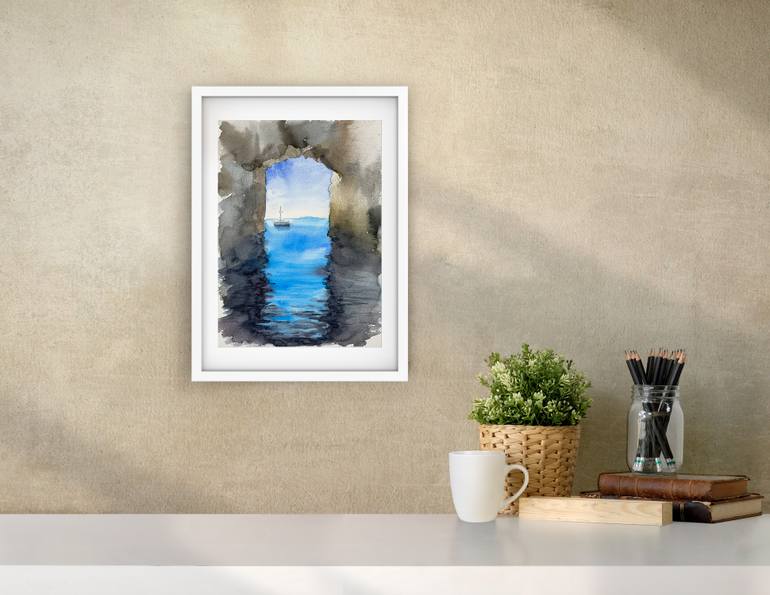 Original Impressionism Seascape Painting by Katerina Morozova