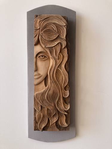 Original Folk Abstract Sculpture by Serhii Shcherban