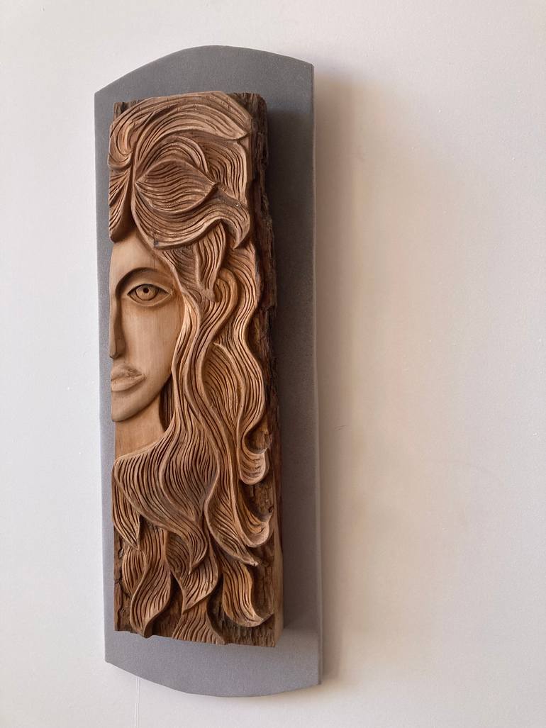 Original Folk Abstract Sculpture by Serhii Shcherban