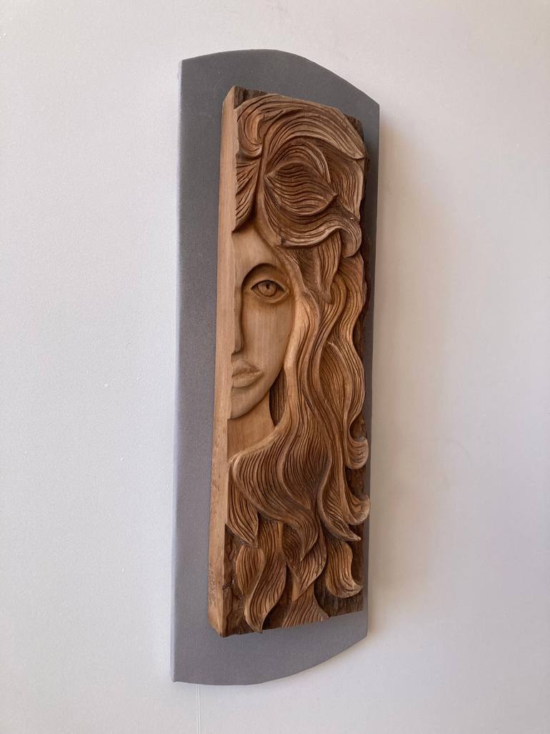 Original Folk Abstract Sculpture by Serhii Shcherban