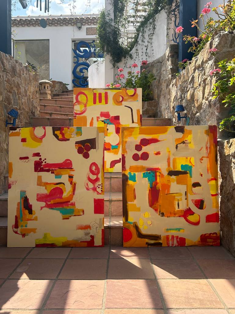 Original Abstract Painting by Bernarda Ergueta