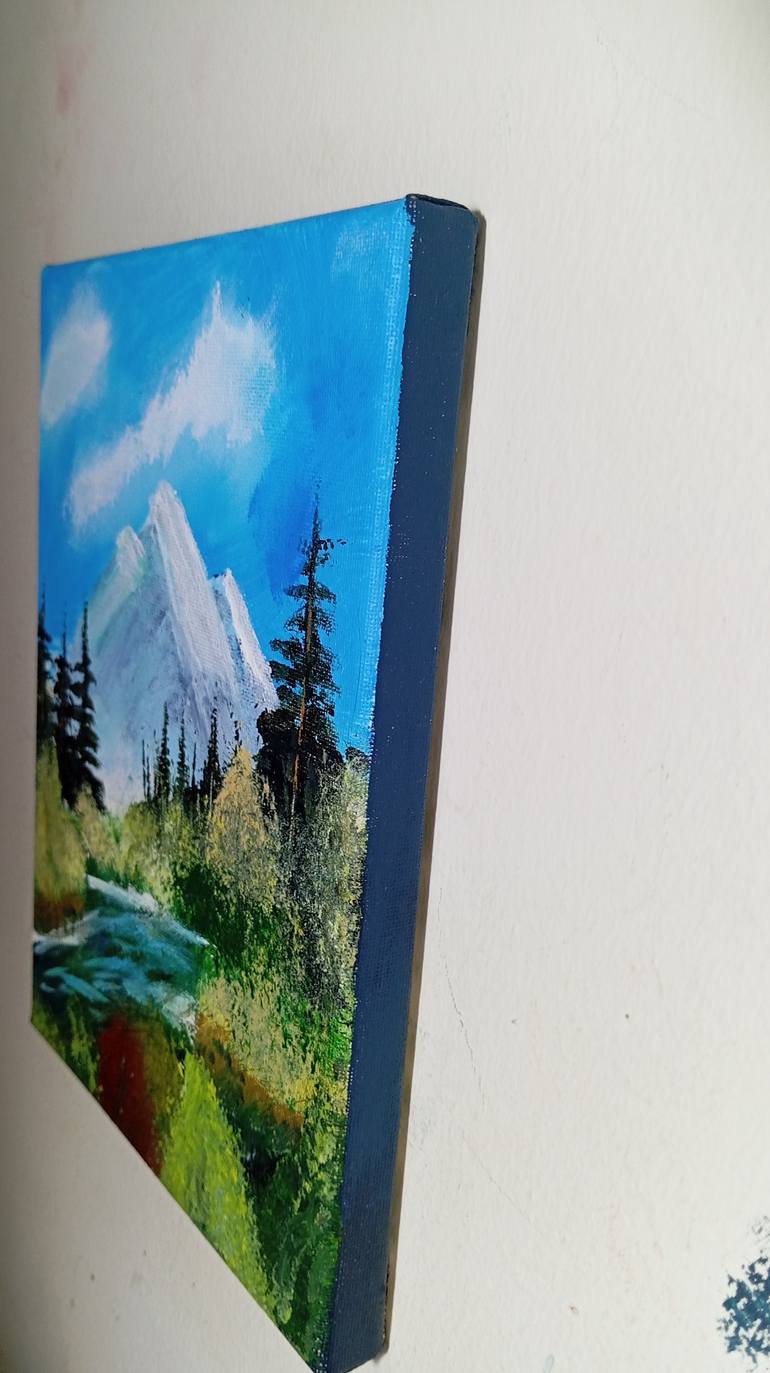 Original Color Field Painting Landscape Painting by Khodyatullo Mirzaev